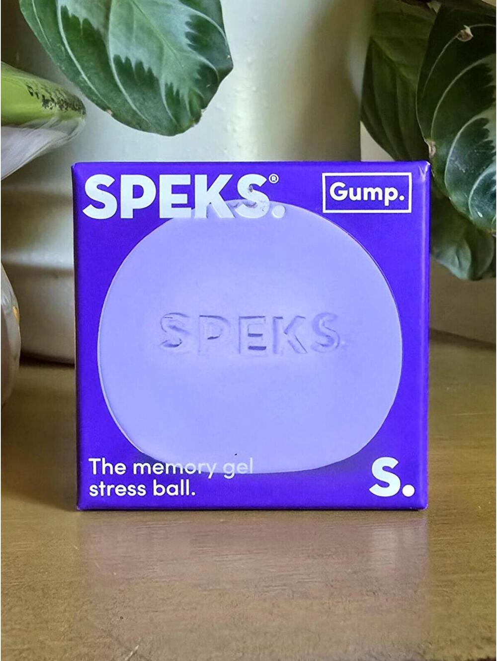 NIB Speks Original Gump Memory Gel Stress Ball - Mist